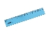 Лінійка пласт.; 15см; кол. блакит.; арт. KL0515; KLERK